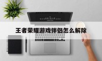 王者荣耀游戏伴侣怎么解除（王者荣耀英雄伴侣）