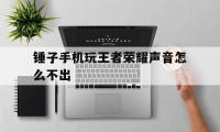 锤子手机玩王者荣耀声音怎么不出（玩王者荣耀没有声音）