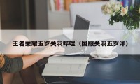 王者荣耀五岁关羽哔哩（国服关羽五岁洋）