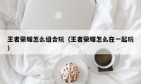 王者荣耀怎么组合玩（王者荣耀怎么在一起玩）