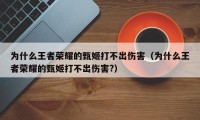 为什么王者荣耀的甄姬打不出伤害（为什么王者荣耀的甄姬打不出伤害?）