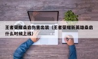 王者荣耀桑启伤害出装（王者荣耀新英雄桑启什么时候上线）