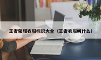 王者荣耀衣服标识大全（王者衣服叫什么）