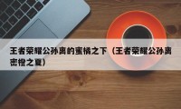 王者荣耀公孙离的蜜橘之下（王者荣耀公孙离密橙之夏）