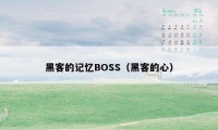 黑客的记忆BOSS（黑客的心）