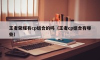 王者荣耀有cp组合的吗（王者cp组合有哪些）