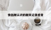 情侣刚认识的聊天记录感觉（情侣之间的正常聊天记录）