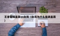 王者荣耀盖聂vs白凤（白凤为什么偷袭盖聂）