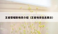 王者荣耀新场景介绍（王者场景信息展示）