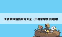 王者荣耀情侣照片大全（王者荣耀情侣网图）