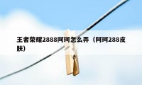 王者荣耀2888阿珂怎么弄（阿珂288皮肤）