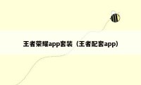 王者荣耀app套装（王者配套app）