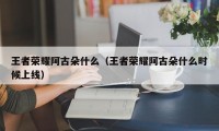 王者荣耀阿古朵什么（王者荣耀阿古朵什么时候上线）