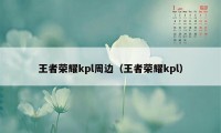 王者荣耀kpl周边（王者荣耀kpl）