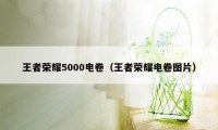 王者荣耀5000电卷（王者荣耀电卷图片）