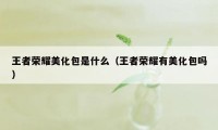 王者荣耀美化包是什么（王者荣耀有美化包吗）