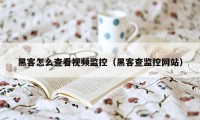 黑客怎么查看视频监控（黑客查监控网站）