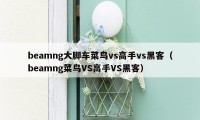 beamng大脚车菜鸟vs高手vs黑客（beamng菜鸟VS高手VS黑客）