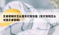 王者荣耀币怎么用支付宝充值（支付宝钱怎么充值王者荣耀）