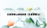 王者荣耀cp情侣刺客（王者英耀cp）