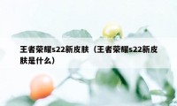 王者荣耀s22新皮肤（王者荣耀s22新皮肤是什么）