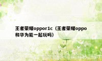 王者荣耀oppor1c（王者荣耀oppo和华为能一起玩吗）