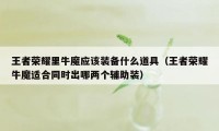 王者荣耀里牛魔应该装备什么道具（王者荣耀牛魔适合同时出哪两个辅助装）