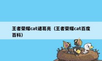 王者荣耀cat诸葛亮（王者荣耀cat百度百科）