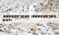 美国黑客拯救飞机电影（美国黑客拯救飞机电影名字）