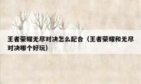 王者荣耀无尽对决怎么配合（王者荣耀和无尽对决哪个好玩）