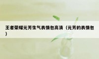 王者荣耀元芳生气表情包高清（元芳的表情包）