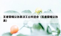 王者荣耀公孙离汉工口欢迎会（王者荣耀公孙离）