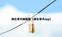 湖北掌大破解版（湖北掌大app）