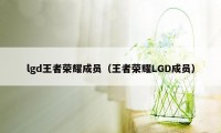 lgd王者荣耀成员（王者荣耀LGD成员）