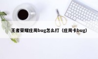 王者荣耀庄周bug怎么打（庄周卡bug）