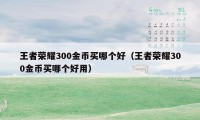 王者荣耀300金币买哪个好（王者荣耀300金币买哪个好用）