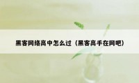 黑客网络高中怎么过（黑客高手在网吧）