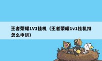 王者荣耀1V1挂机（王者荣耀1v1挂机扣怎么申诉）