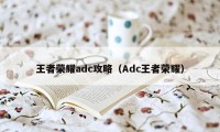 王者荣耀adc攻略（Adc王者荣耀）