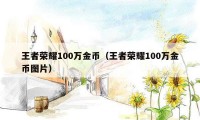 王者荣耀100万金币（王者荣耀100万金币图片）