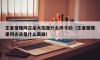 王者荣耀阿古朵大招是什么样子的（王者荣耀里阿古朵是什么英雄）