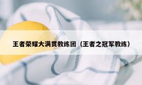 王者荣耀大满贯教练团（王者之冠军教练）